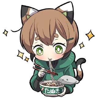 Sticker Черепаховый котёнок @Nyasticks - 10