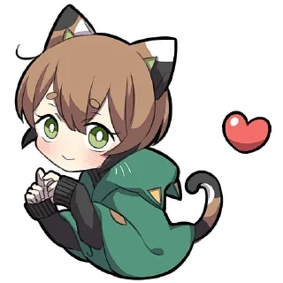 Sticker Черепаховый котёнок @Nyasticks - 11