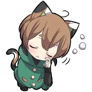 Sticker Черепаховый котёнок @Nyasticks - 0