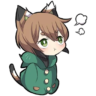 Sticker Черепаховый котёнок @Nyasticks - 4