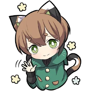 Sticker Черепаховый котёнок @Nyasticks - 8