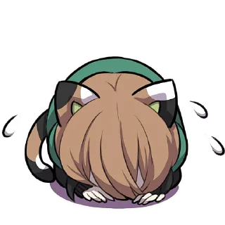 Sticker Черепаховый котёнок @Nyasticks - 3