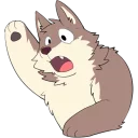 Sticker Eastern Timber Wolf by Gum Syrup - 8