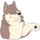 Sticker Eastern Timber Wolf by Gum Syrup - 2