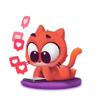 Sticker Taffy Cat @SbornikStickers - 6