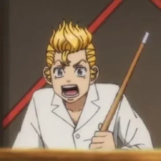 Стикер cтики с тм→ @kurisanko Takemichi Hanagaki Tokyo revengers - 0