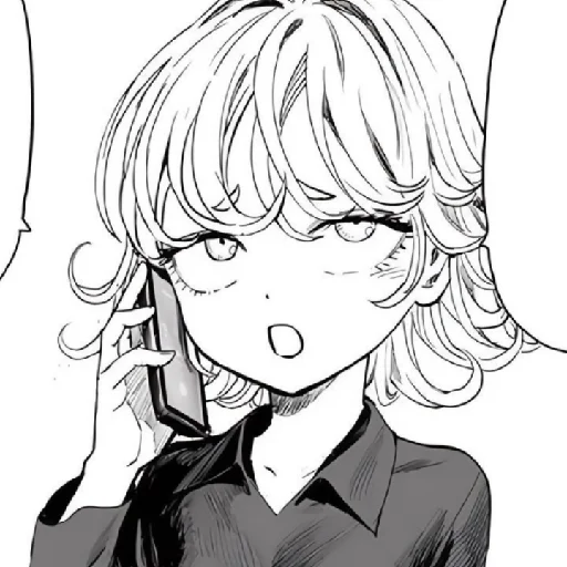 эскиз аниме иллюстрация