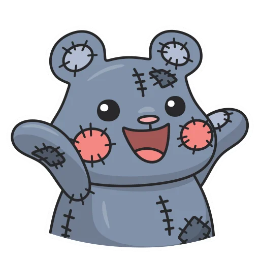 Sticker TeddyBearPlush - 1