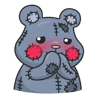 Стикер Плюш by @cringokun - 4