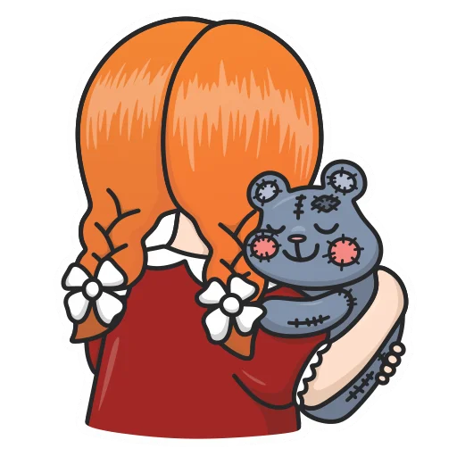 Стикер TeddyBearPlush_WithoutLabels - 1