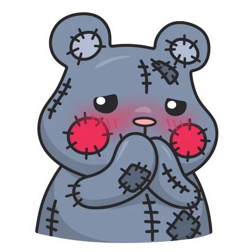 Sticker TeddyBearPlush_WithoutLabels - 1