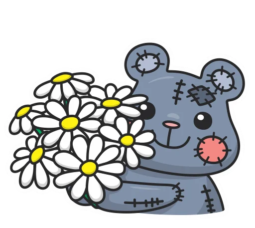 Sticker TeddyBearPlush_WithoutLabels - 1