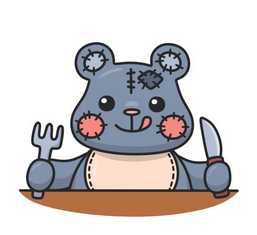 Sticker TeddyBearPlush_WithoutLabels - 1