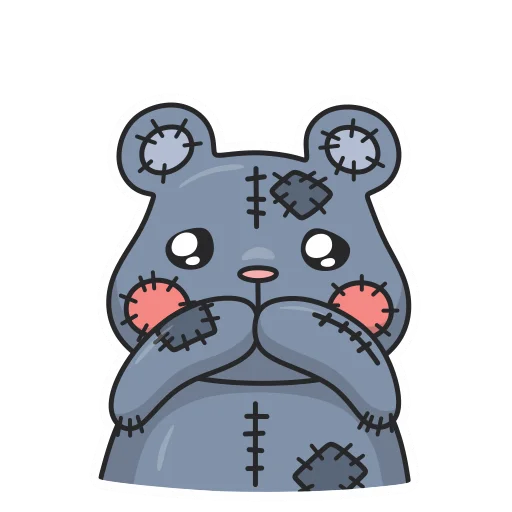 Sticker TeddyBearPlush_WithoutLabels - 1