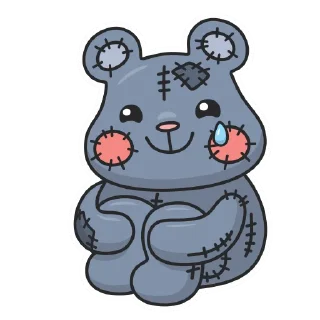 Sticker Плюш без надписей by @cringokun - 8