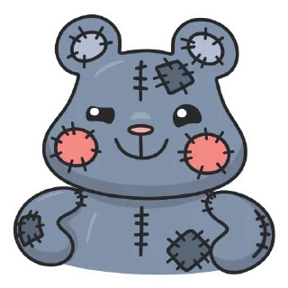 Sticker Плюш без надписей by @cringokun - 1