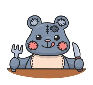 Sticker Плюш без надписей by @cringokun - 3