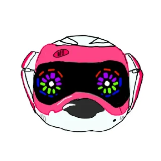 Sticker Teksta robotic puppy (pink) @Teksta_fan - 4