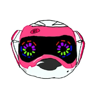 Sticker Teksta robotic puppy (pink) @Teksta_fan - 8