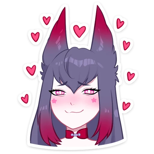 Стикер Темная Мари @nyasticks - 8