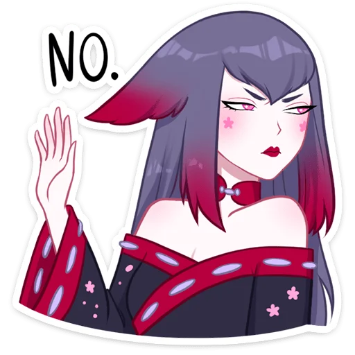 Стикер Темная Мари @nyasticks - 7