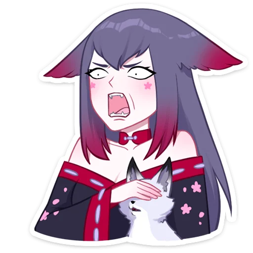 Стикер Темная Мари @nyasticks - 5