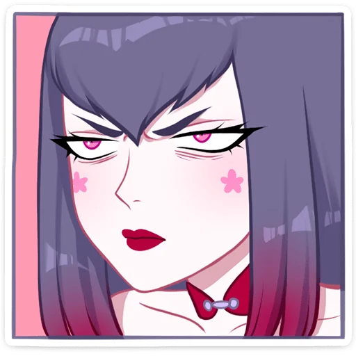 Стикер Темная Мари @nyasticks - 2