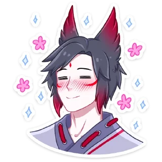 Стикер Темный Хидэ @nyasticks - 8