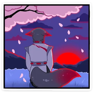 Стикер Темный Хидэ @nyasticks - 11