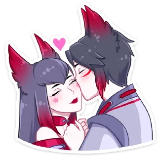 Стикер Темный Хидэ @nyasticks - 2