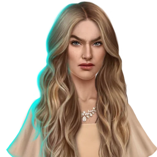 human face long hair fashion accessory