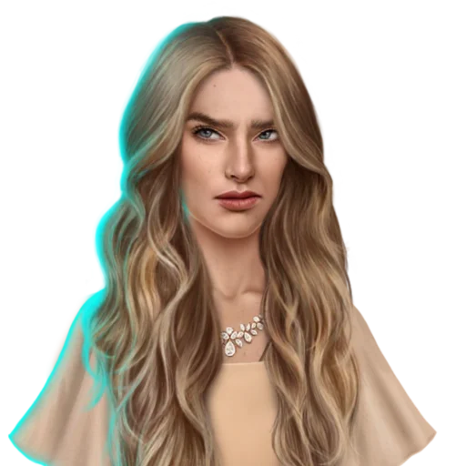 human face long hair person