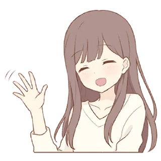 Sticker Тёплая леди 2 @nyasticks - 5