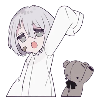 Стикер Тестовый объект-кун @nyasticks - 1