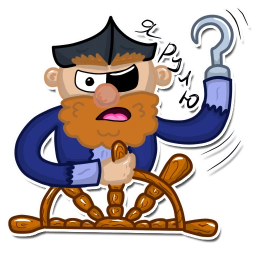 Стикер Пират Тэтч - 6