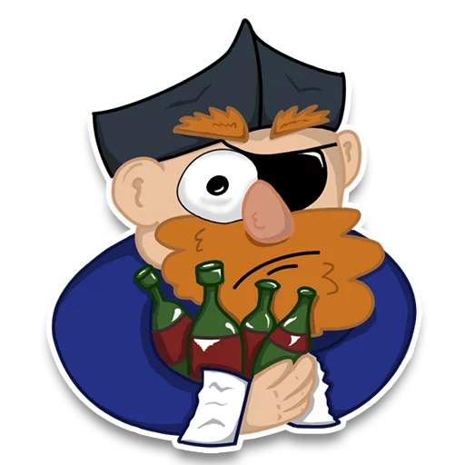 Стикер Пират Тэтч - 5