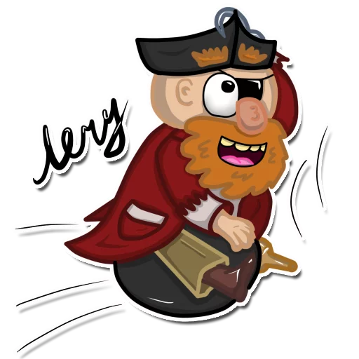 Стикер Пират Тэтч - 4