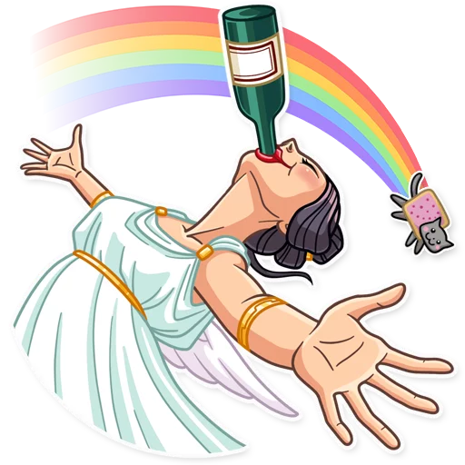 rainbow drawing cartoon