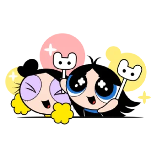 Стикер The Powerpuff Girls X New Jeans  @NWJNSSTICKER - 1