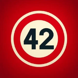 Стикер The Ultimate Question of Life, the Universe, and Everything. - 3