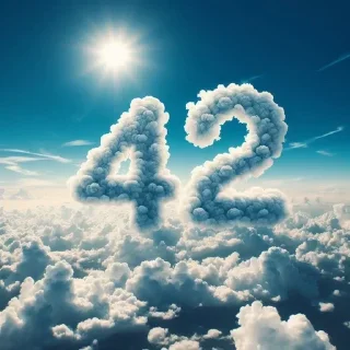 Стикер The Ultimate Question of Life, the Universe, and Everything. - 8