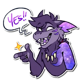 Sticker WolfDrake - 8