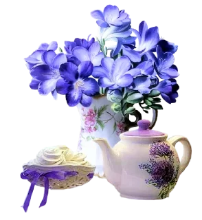 Sticker The Violet Flower - 1