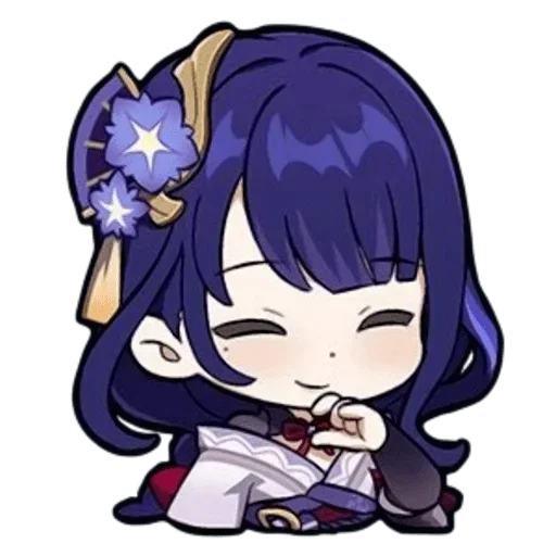 Sticker Raiden shogun - @tenkyuuchimata - 5