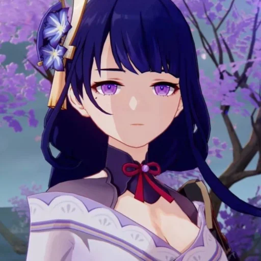 Sticker Raiden shogun - @tenkyuuchimata - 2