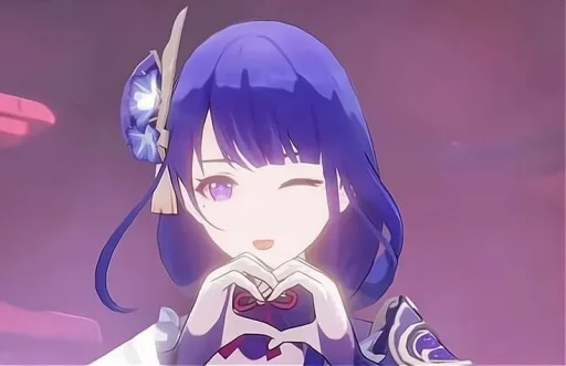 Sticker Raiden shogun - @tenkyuuchimata - 0