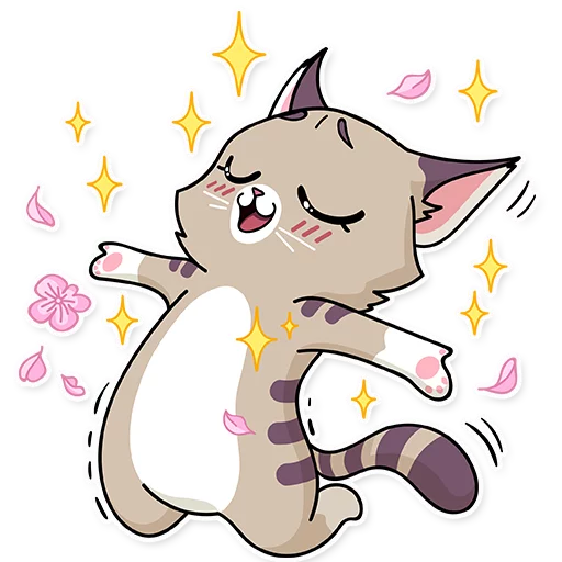 клипарт кошка иллюстрация