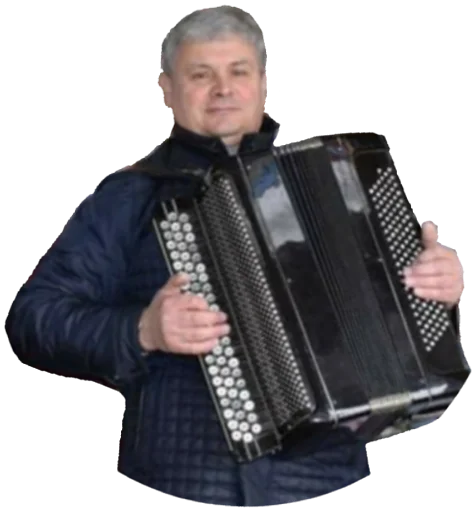 music accordion person