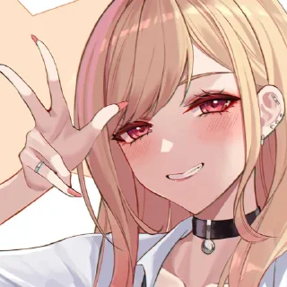 Sticker Эта фарфоровая кукла влюбилась 😻 - 7