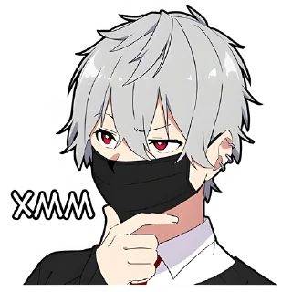 Стикер Тихий-кун 2 @Nyasticks - 1